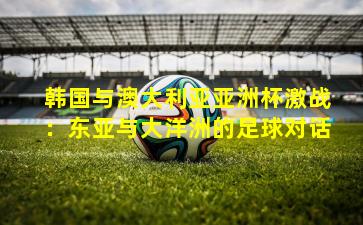 韩国与澳大利亚亚洲杯激战：东亚与大洋洲的足球对话